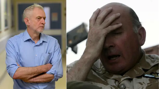 Richard Dannatt criticised Jeremy Corbyn on defence
