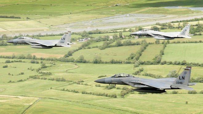 1st Lt Allen was killed on Monday when his F15 crashed into the North Sea