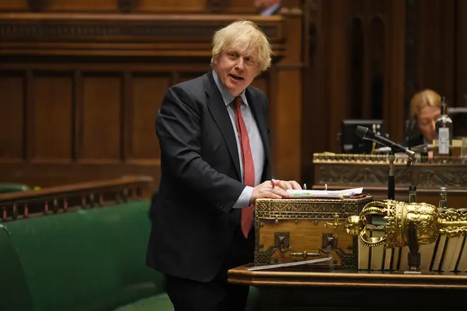 Boris Johnson made a statement in the commons about "global Britain"