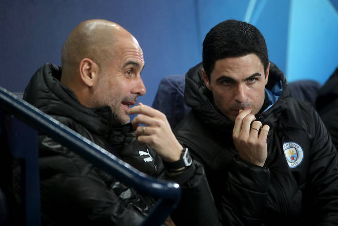 Mikel Arteta will meet his mentor in the opposite dugout for the first time tonight
