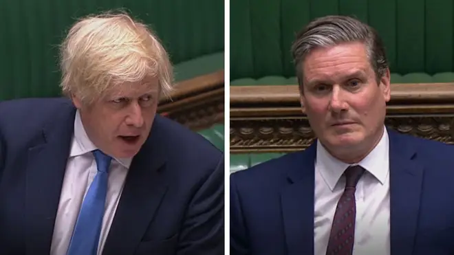 Boris Johnson and Keir Starmer clashed over schools at PMQs