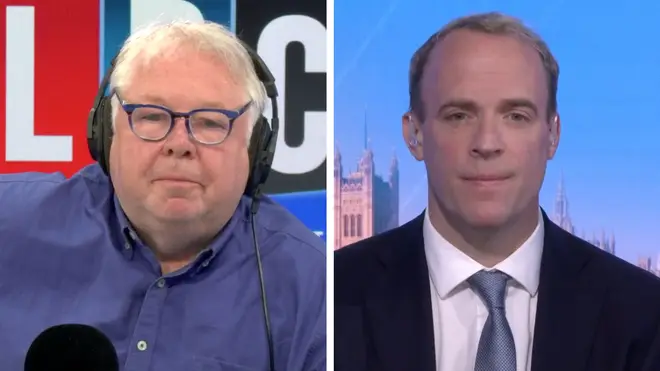 Dominic Raab told Nick Ferrari they would not touch the triple lock pension