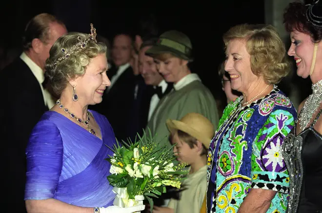 The Queen and Dame Vera Lynn in 1992
