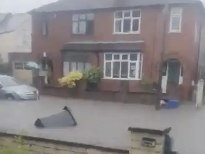 Severe flooding hit parts of the country including Derbyshire