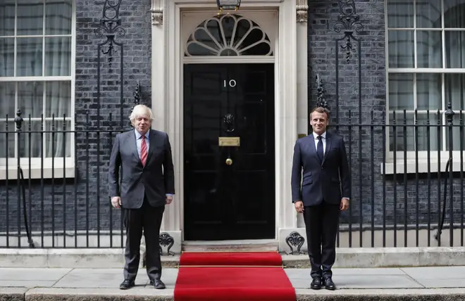 Mr Johnson and Mr Macron met at Downing Street on Thursday