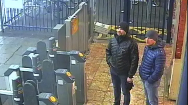 The two men, Ruslan Boshirov and Alexander Petrov, police believe poisoned the Skripals in Salisbury