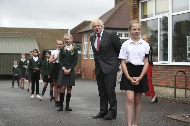 The PM visited a school in Hemel Hempstead on Friday