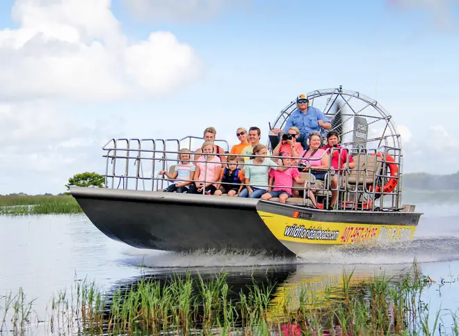 An airboat tour in Florida