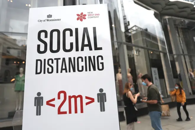 The current social distancing rules say people should be two metres apart