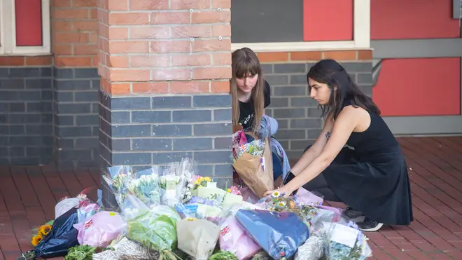 Tributes were paid across Reading on Monday