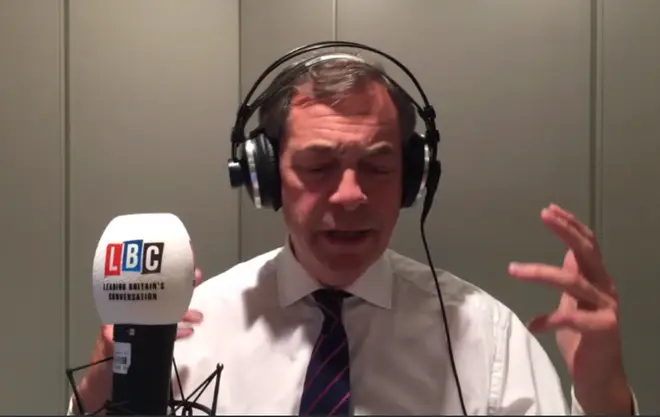Nigel Farage wasn't happy with the announcement  that the Governor of the Bank of England is staying on until 2020