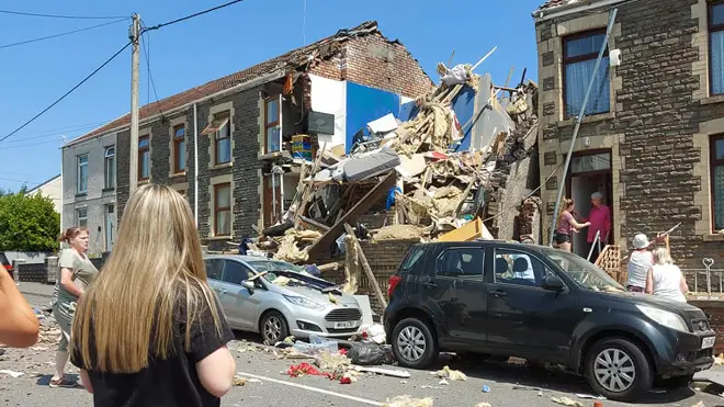 Three people were left in critical condition after the explosion