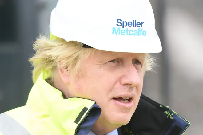 Boris Johnson visited the Speller Metcalfe's building site at The Dudley Institute of Technology