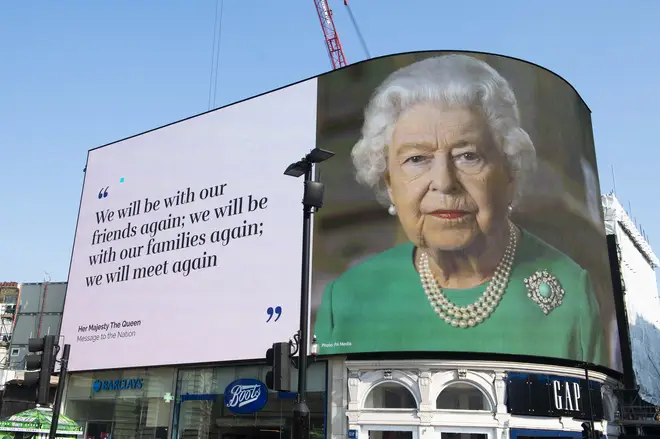 The Queen made a televised address to the nation