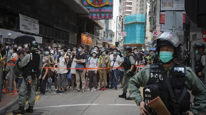 Protesters take to the streets in Hong Kong