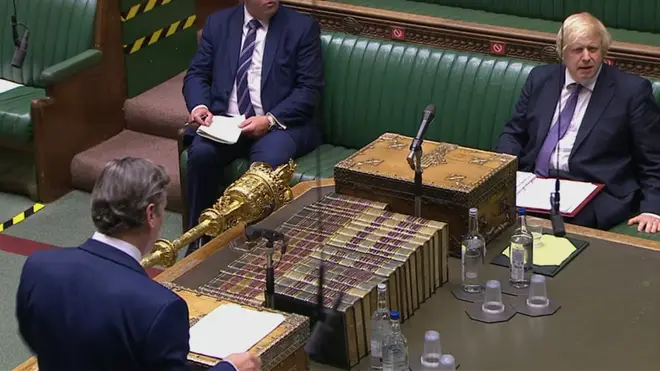 The Labour leader questioned the PM in the Commons