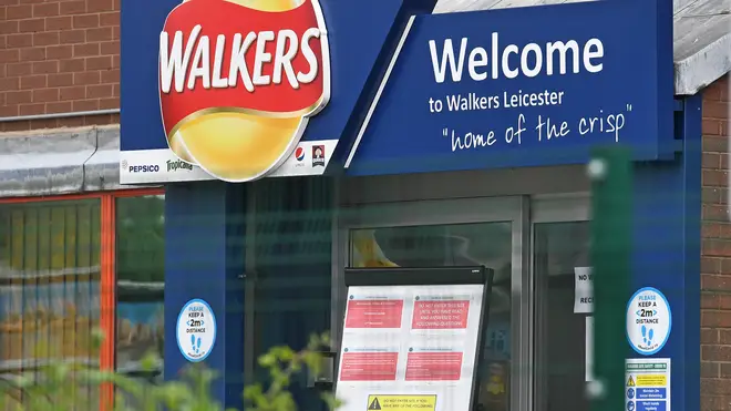 Walkers crisp factory in Leicester has recorded 28 staff members having coronavirus