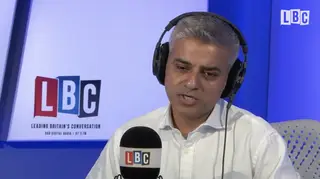 Sadiq Khan speaking on LBC in July 2016