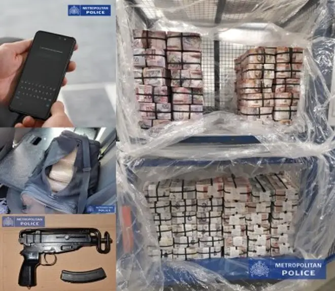 Some of the items seized by London's police