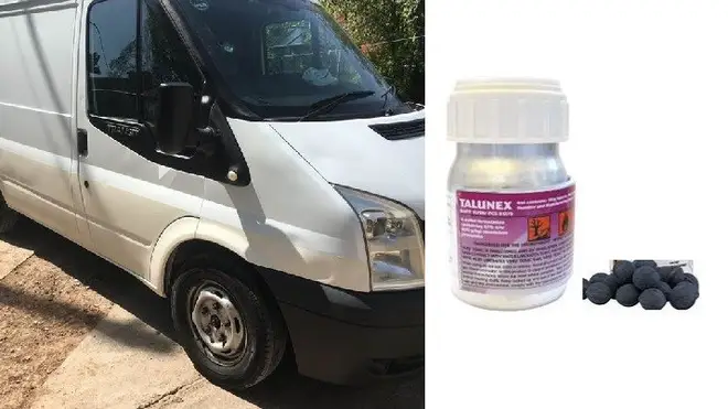 A major incident has been declared after chemicals were stolen from a van