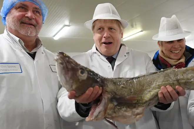 Boris Johnson "waving a fish", as James O&squot;Brien put it