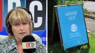 The caller told Rachel Johnson the government should have just opened beer gardens