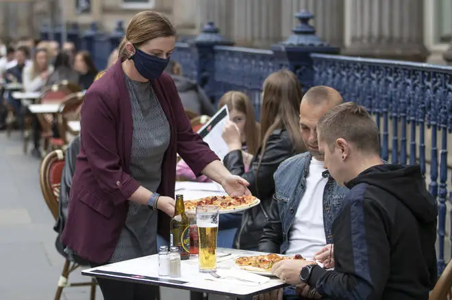 File photo: Di Maggio's outdoor restaurant area in Glasgow