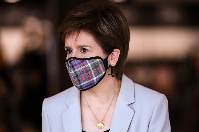 File photo: The First Minister reminded the Scottish public that face coverings become mandatory from Friday