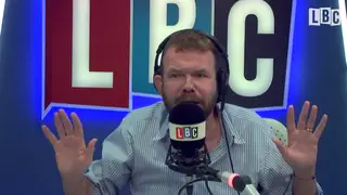 James O'Brien pleaded with the caller "Don't smack me!"
