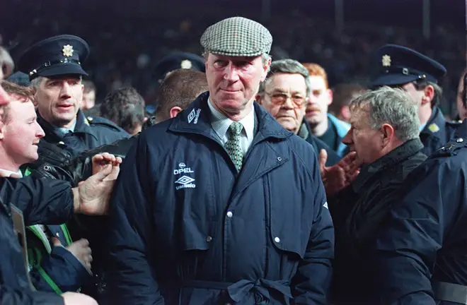 Jack Charlton when he was Ireland manager in 1995