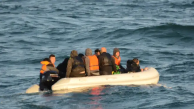 The four migrants were brought to shore in Calais