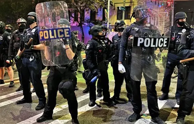 Mr Buncombe was arrested by police dispersing crowds at Black Lives Matter protests
