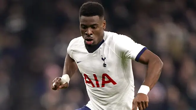 Serge Aurier in action for Tottenham earlier this year
