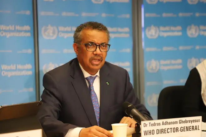 Dr Tedros is the director general of the World Health Organisation