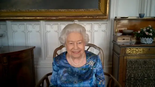 The Queen chuckled upon hearing the serviceman's training regime