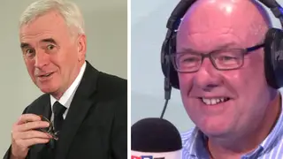 John McDonnell interrupted an LBC phone-in on Tuesday evening