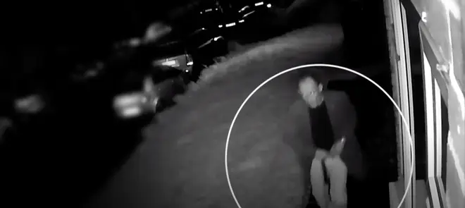 Bursk was captured on CCTV leaving his victim's home