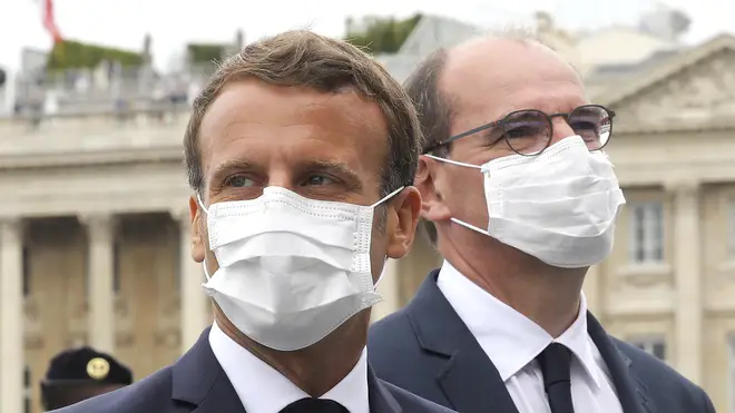 Emmanuel Macron originally said masks would be mandatory from 1 August