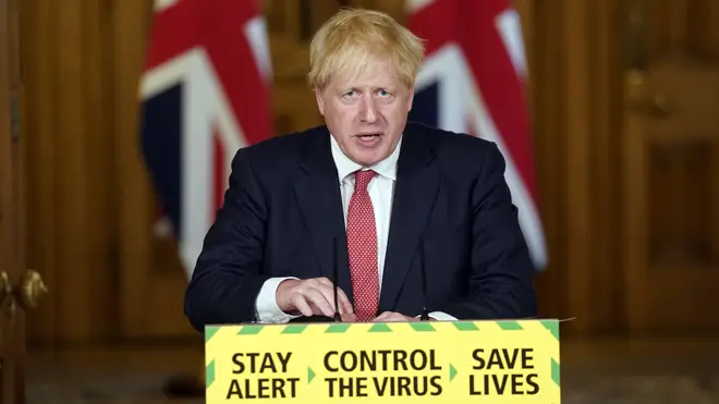 Boris Johnson announced a series of measures aimed at bringing the UK back to normality