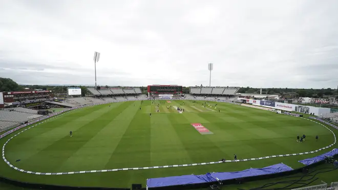 Crowds have been absent from the cricket Test match between England and West Indies at Old Trafford