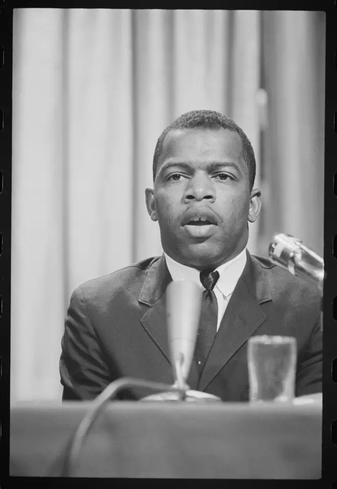 John Lewis speaks in Washington DC in 1964