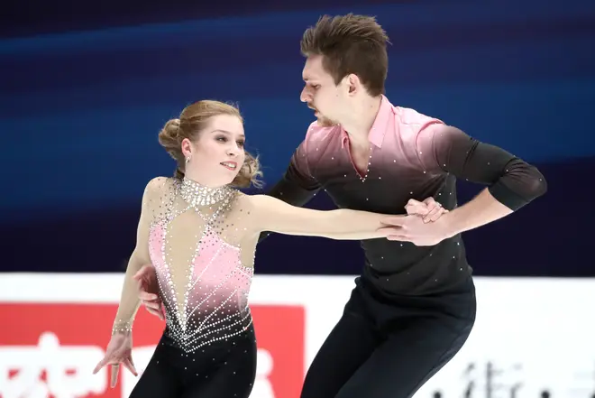 Australia's Ekaterina Alexandrovskaya (L) and Harley Windsor perform