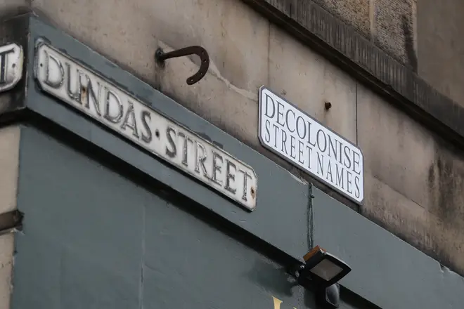 An installation on Dundas Street in Edinburgh