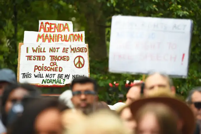 The protest was organised by campaign groupe Keep Britain Free