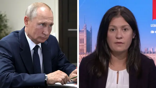We have a problem with Vladimir Putin's administration, Lisa Nandy told LBC