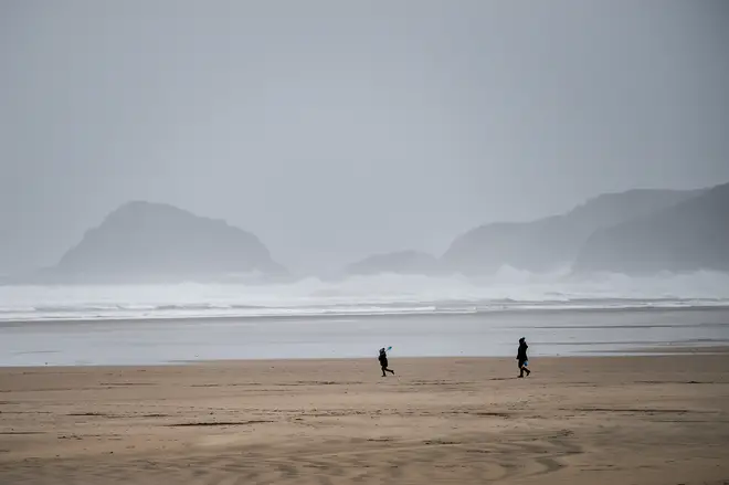 The incident took place on Perranporth beach