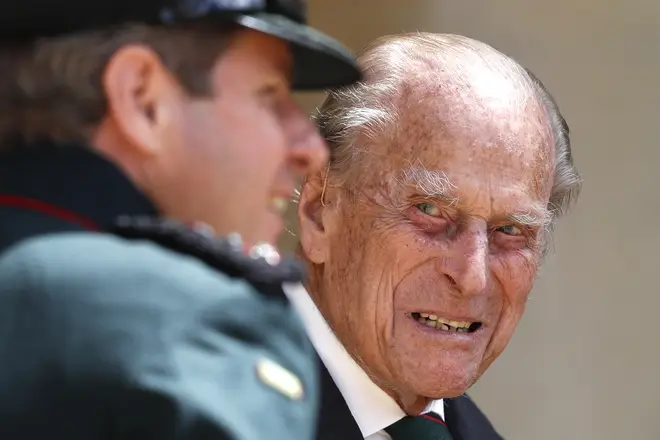 Prince Philip shared a mischievous joke with a soldier about his fitness levels