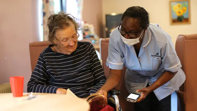 Care home residents will be able to reunite with their families