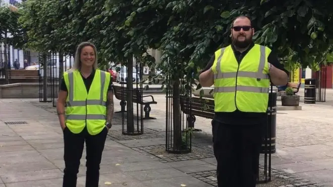 Street marshals are ensuring Cornwall's high streets are Covid-secure