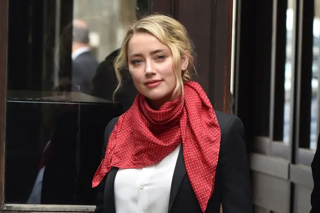 Amber Heard arrives at the Royal Courts Of Justice in London